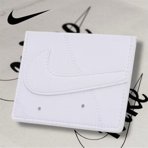 Nike Icon Air Force 1 Leather Card Wallet (White)